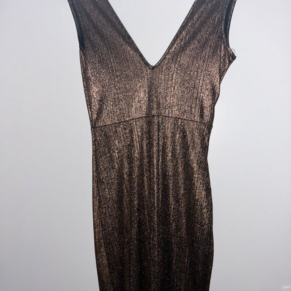 Bronze beautiful Dress  with Split, XS - Picture 8 of 12